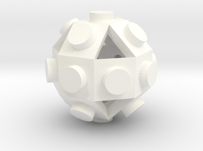 Gmtrx Lawal 1 x 1 Rhombicuboctahedron stud 3d printed