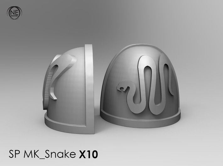 snake shoulderpads x10 3d printed