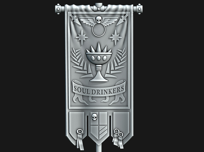 Spirit Drinkers Banner 3d printed