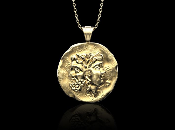Ancient Coin Pendant 3d printed