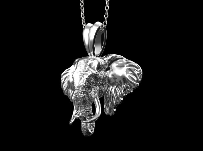 Elephant Pendant 3d printed 