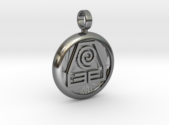 Earthbending Necklace 3d printed