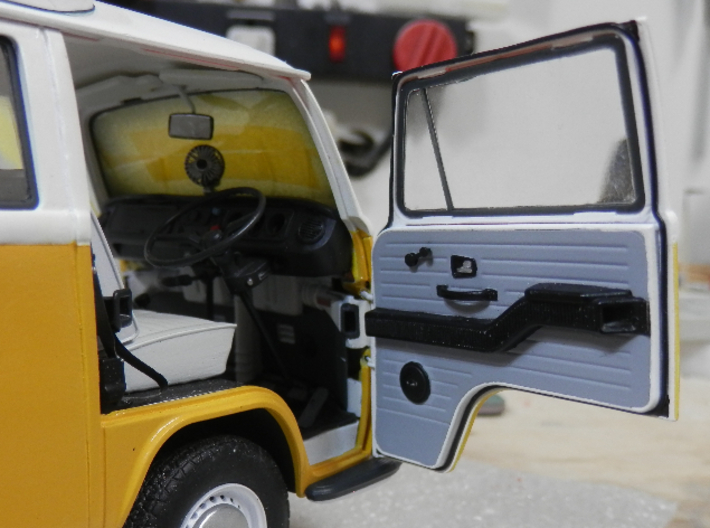 VW T2 DOOR CARD (x2) for REVELL 1:24 KIT 3d printed shown with optional door vent