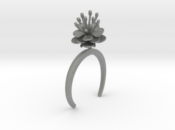 Bracelet with one large flower of the Peach Inv 3d printed
