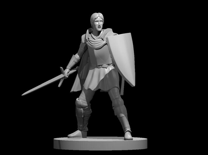 Human Male War Cleric 3d printed
