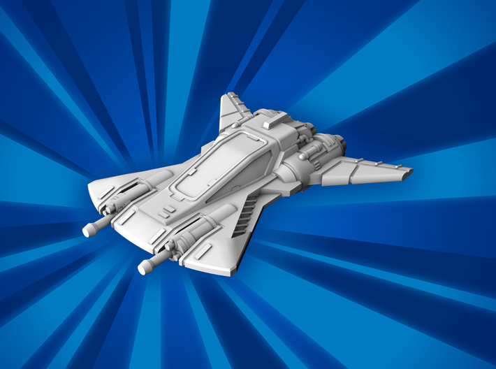 (MMch) Gorian Shard Pirate Snub Fighter 3d printed