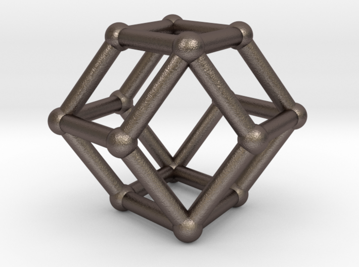 Rhombic dodecahedron 3d printed