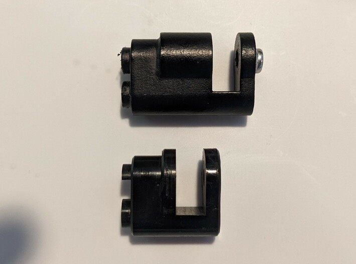 Nerd2 Revo mount extension 3d printed Medium (10mm) extension and original part - Black Smooth PA12