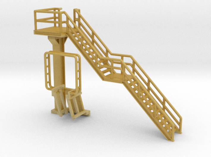 N Scale Tank Car loading Platform 1 Stairs Right 3d printed