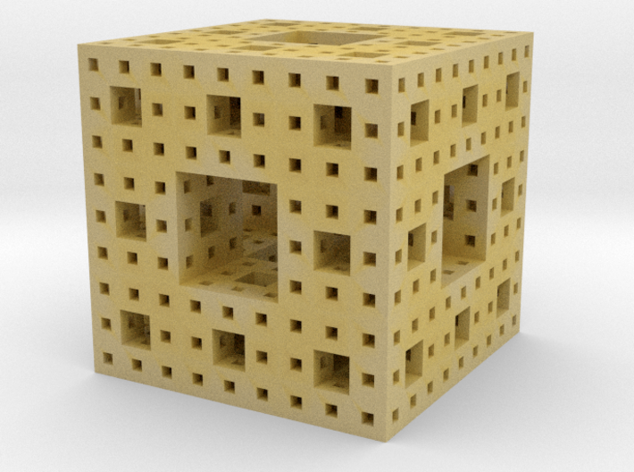 Menger Sponge (level-3) 3d printed 