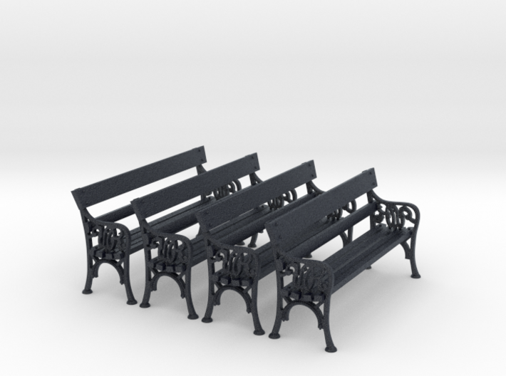 VR Station Bench Seat 4 Pack 1:48 Scale 3d printed