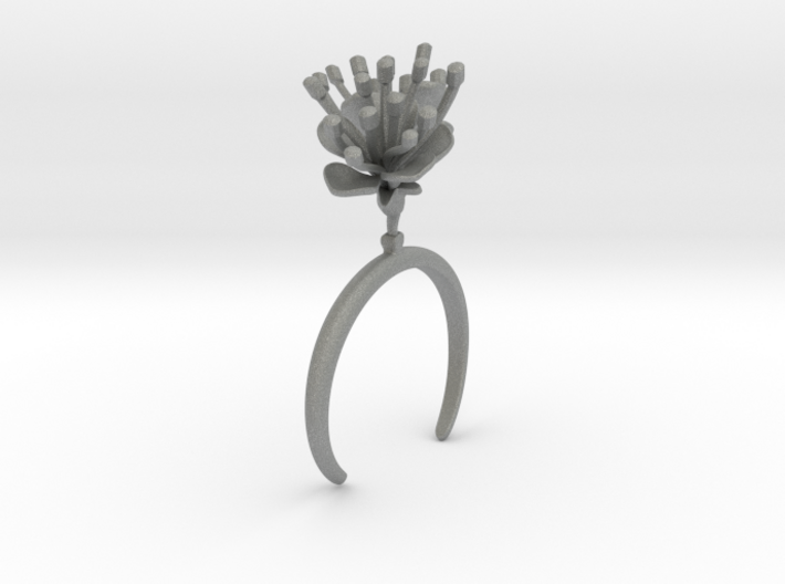 Bracelet with two large flowers of the Cherry L 3d printed