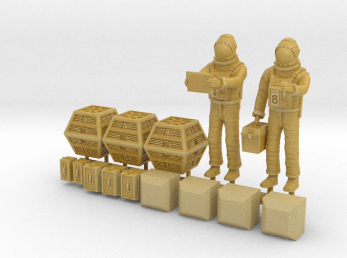 SPACE 2999 1/72 ASTRONAUT TWO SET TABLET 3d printed 