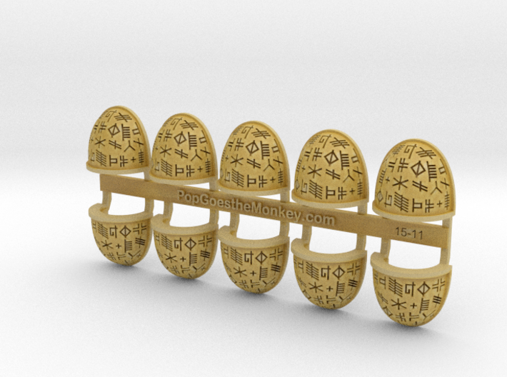 10x Neptune Runes (Etched) - G:4a Shoulder Pads 3d printed 