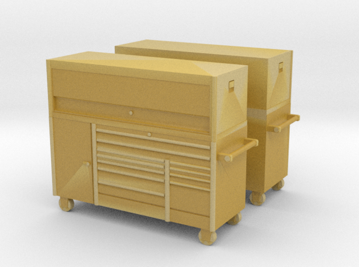 1/87th 7' Mechanics Tall tool chest cabinet (2) 3d printed 