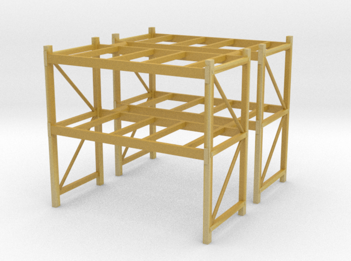 1/87th Shop or Warehouse pallet rack shelving (2) 3d printed