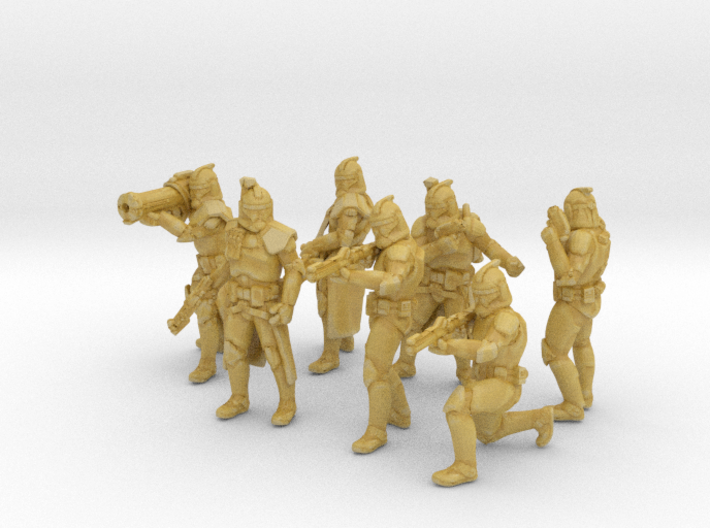 7x 28mm Clone Troopers 3d printed 