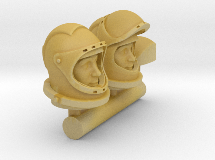SPACE 2999 1/48 ASTRONAUT HELMET WITH FACE 3d printed