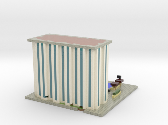 Minecraft Beach Resort 3d printed