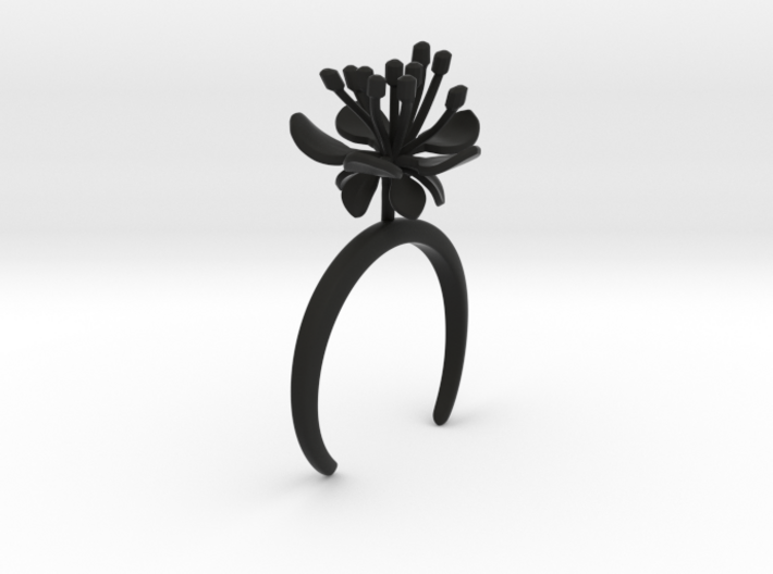 Bracelet with one large flower of the Raspberry 3d printed