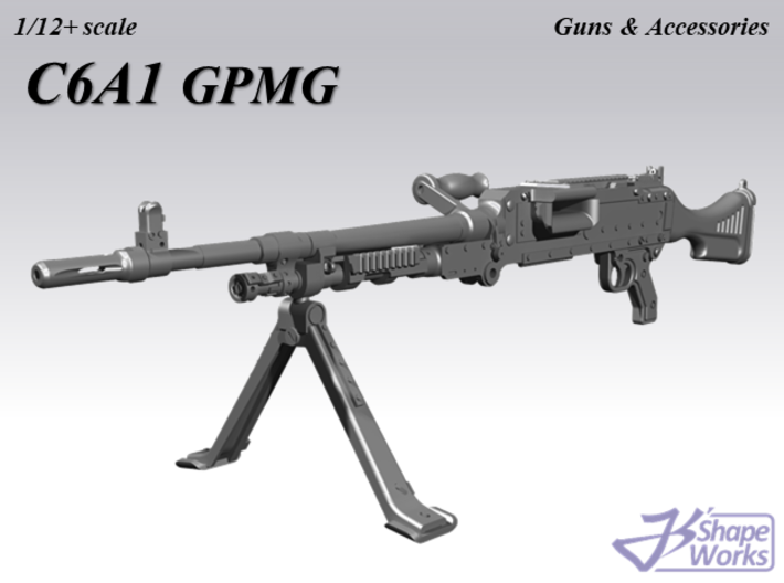 1/12+ C6A1 GPMG 3d printed
