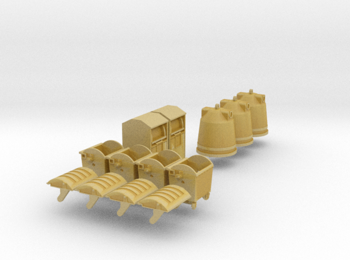 SET Müllcontainer (N 1:160) 3d printed 