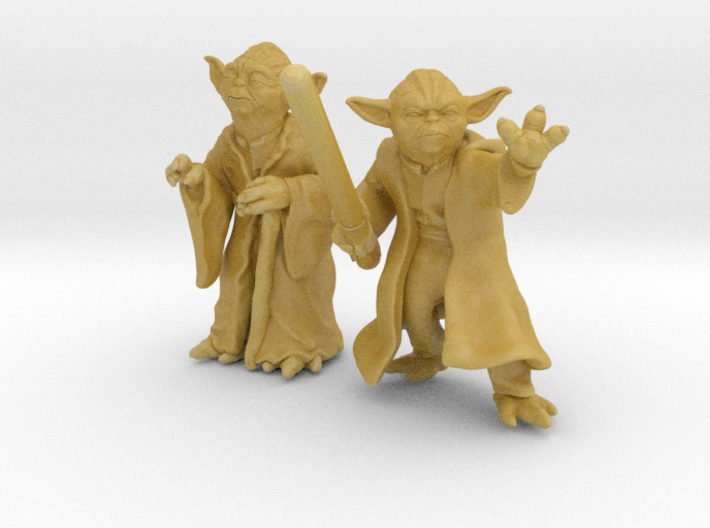 (1/47) Yoda Set 3d printed 
