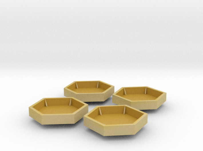 1/200 IJN Yamato Tubs for 46cm Type 94 turrets SET 3d printed