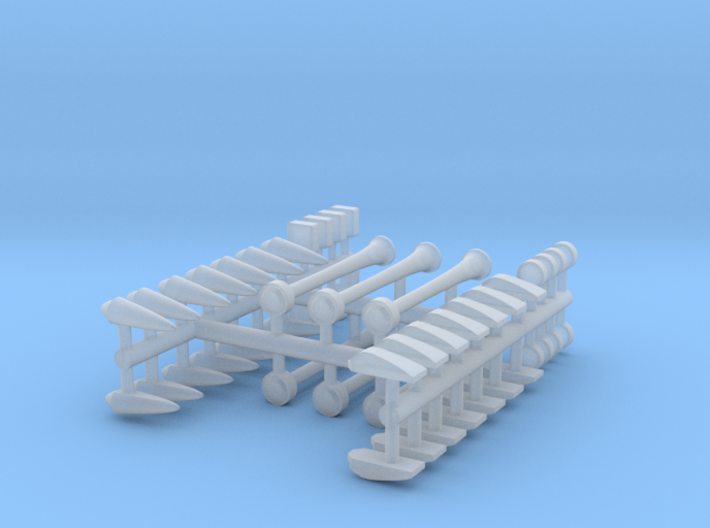 1/34th light and horn variety for Trucks 3d printed