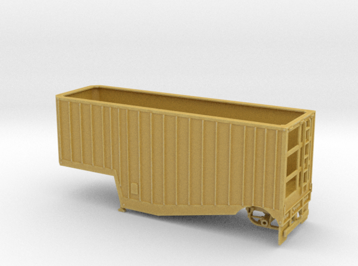 1/87th Possum belly 28' Wood Chip Trailer 3d printed