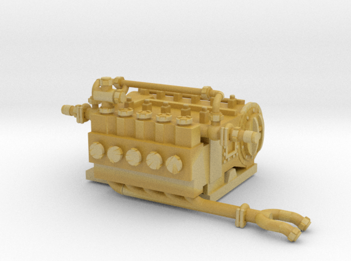 1/64th Q10 type Hydraulic Fracturing Pump Unit 3d printed