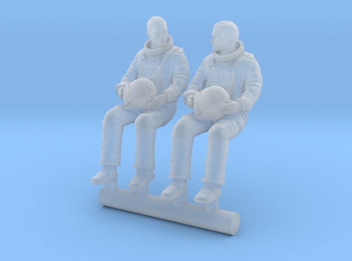 SPACE 2999 1/87 ASTRONAUT NO HELMET SEATED 3d printed