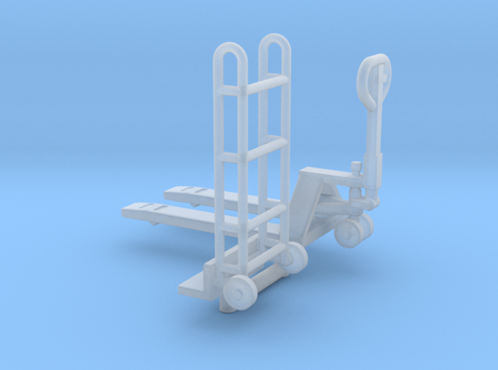 1/64th Pallet Jack and Hand Cart 3d printed
