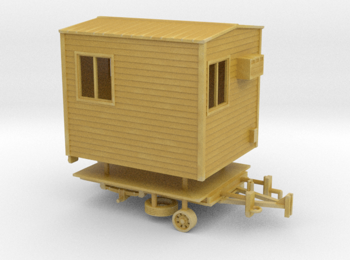 1/87th Portable Office Trailer 3d printed