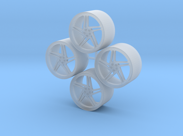 20'' Vossen LC-102T wheels in 1/24 scale 3d printed