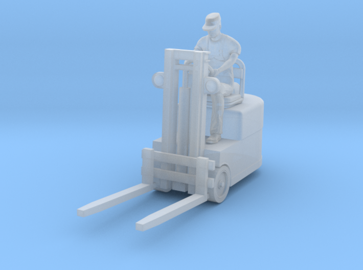 Forklift with Figure HO scale 3d printed