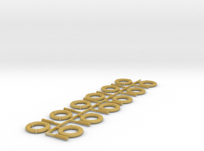 1/48 Life Rings with Rope Canisters 3d printed