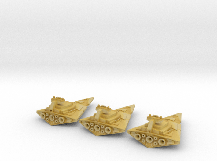 Tiny Space Destroyers (17mm) 3d printed 
