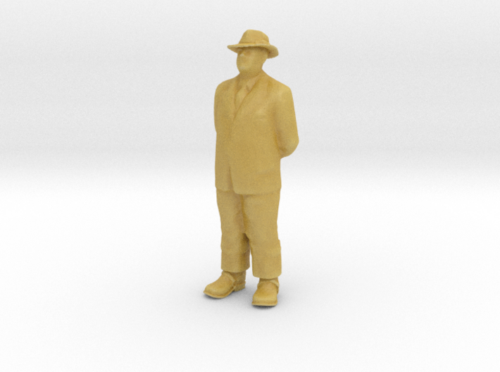 O Scale Old Man 2 with a hat 3d printed 