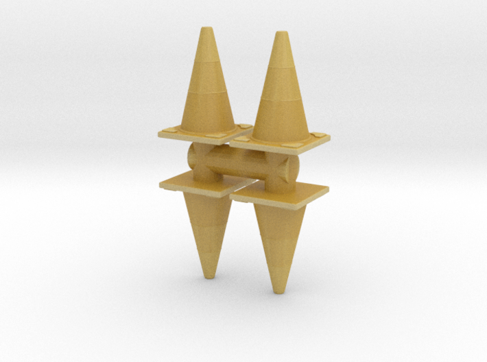 Traffic Cones (x4) 1/35 3d printed