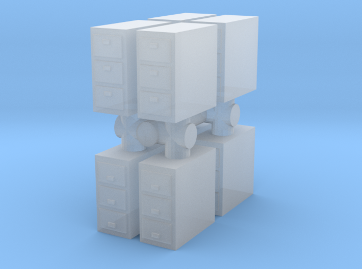 Office Cabinet (x8) 1/76 3d printed