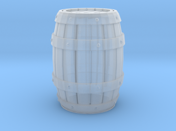 Wooden Barrel 1/24 3d printed