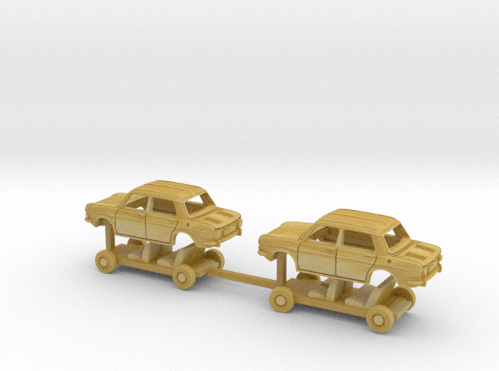 2x Simca 1000 for TT scale 3d printed 