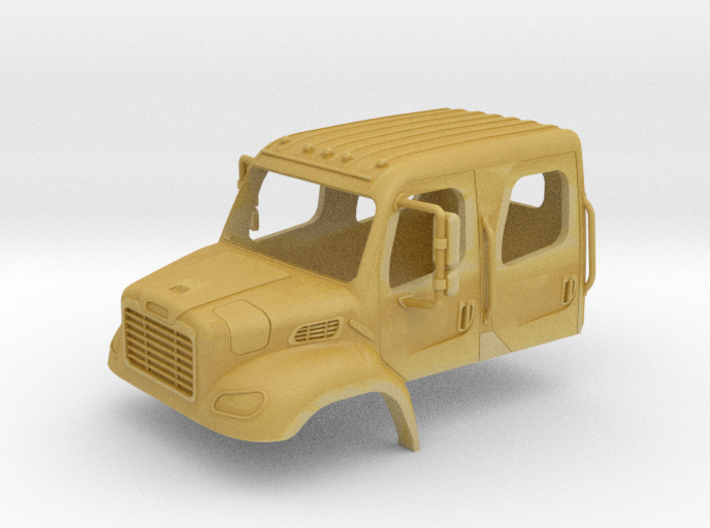 Freightliner Crew Cab Open Windows 1-87 HO Scale 3d printed 