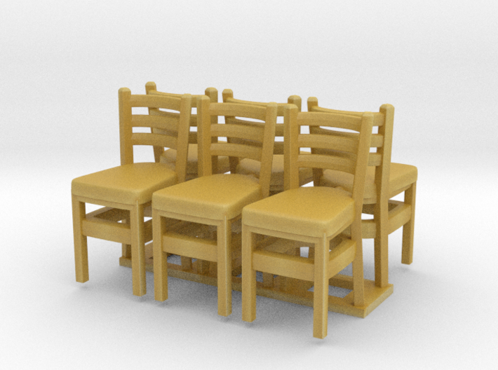 Chair 07. HO Scale (1:87) 3d printed 