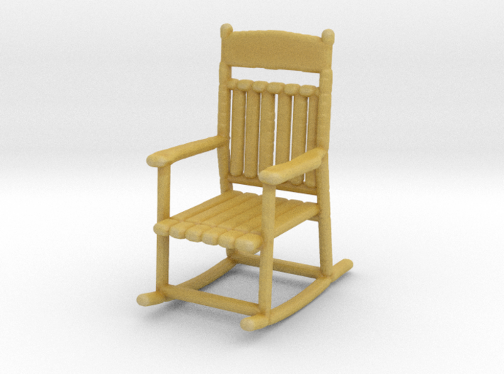1/87 rocking chair HO scale 3d printed 