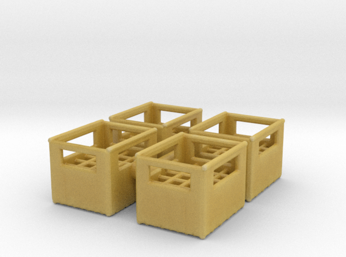 Bottle Crate (4 pieces) 1/87 3d printed 