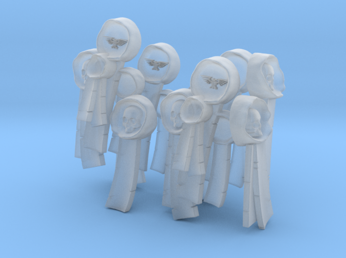 5 Knight Multiple-Purity Seals Rough 3d printed