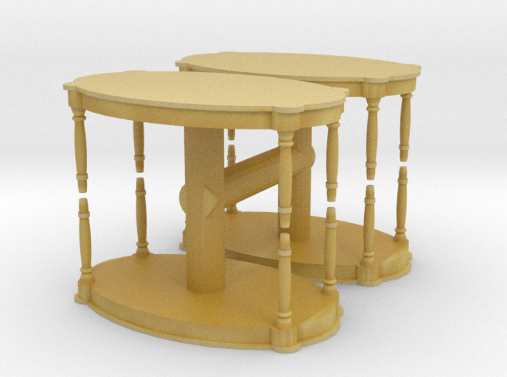 Antique Table (x4) 1/87 3d printed