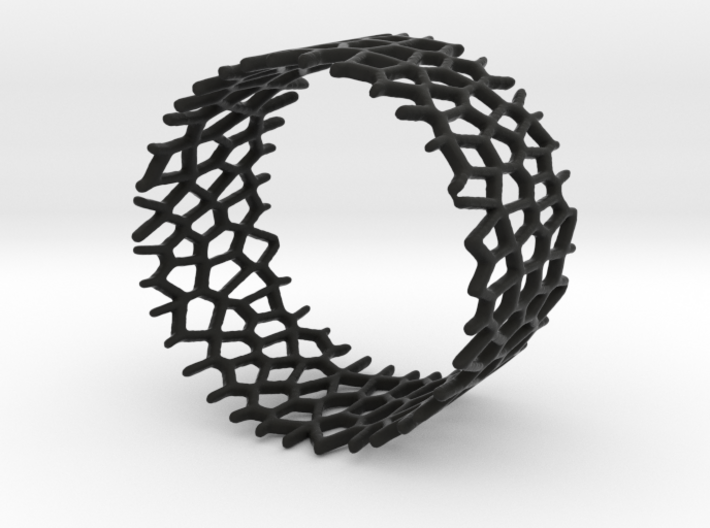 Voroni Napkin Ring 3d printed